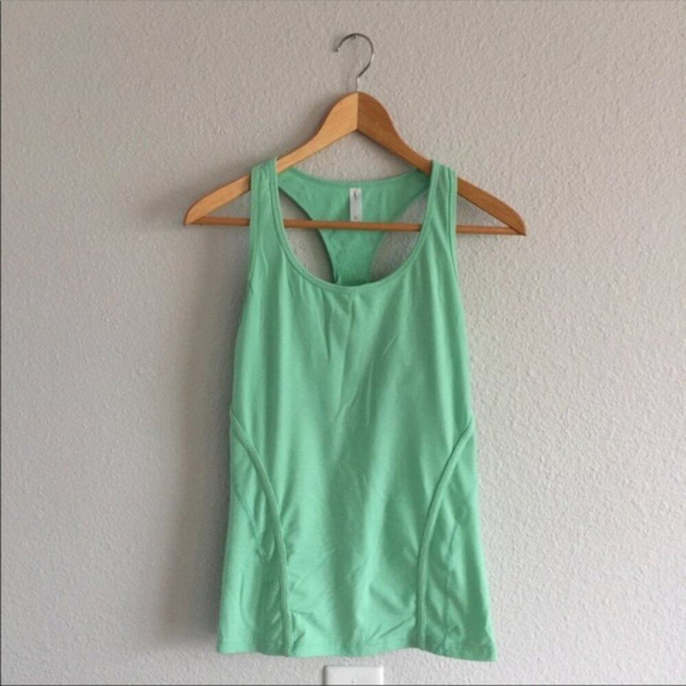 GAP Mint Racerback Tank Top with Shelf Bra